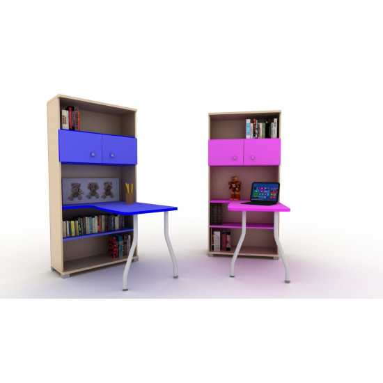 ΒΙΒΛΙΟΘΗΚΗ BOOKIE ΜΕ ΕΝΘΕΤΟ ΓΩΝΙΑΚΟ ΓΡΑΦΕΙΟ